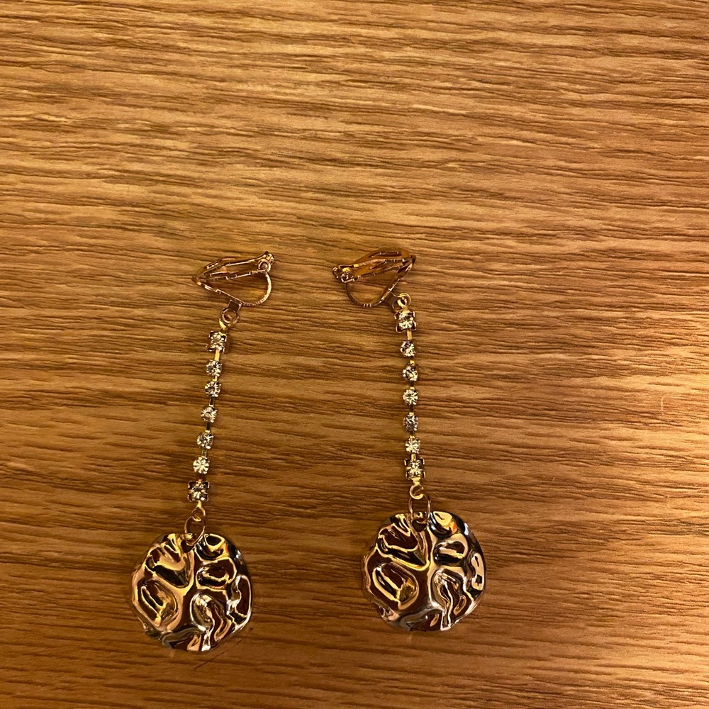 Abstract clip on earrings